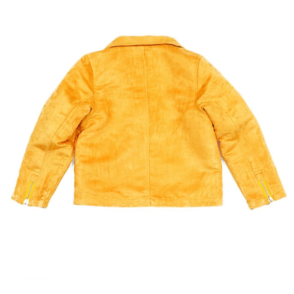 Mini Rodini Biker Jacket Yellow - Picture 2 of 5